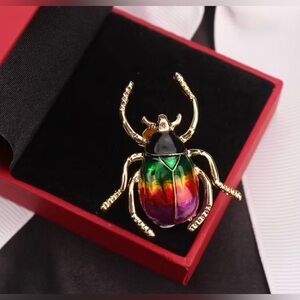 Beetle Brooch Modern New